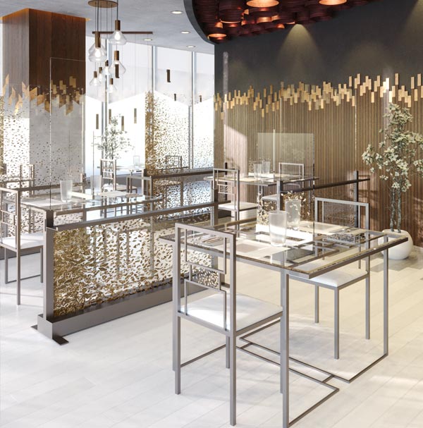 Barriere parafiato per ristoranti