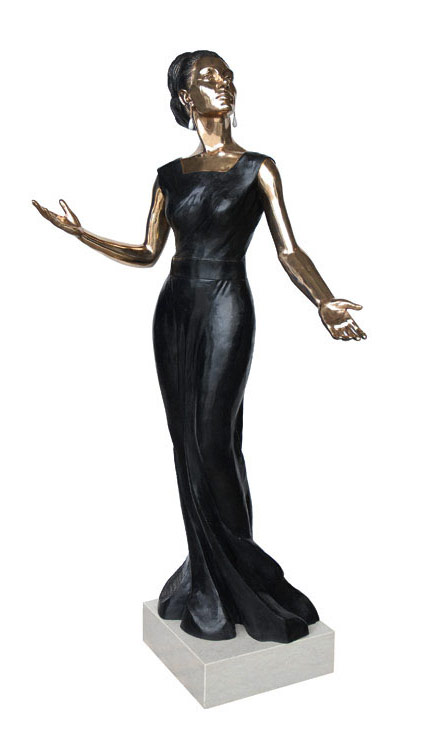 Maria Callas - scultura in bronzo