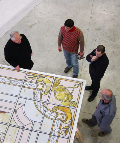 Soffitto in vetro soffiato