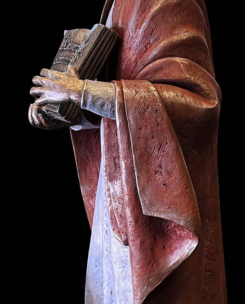 dettaglio scultura Dante