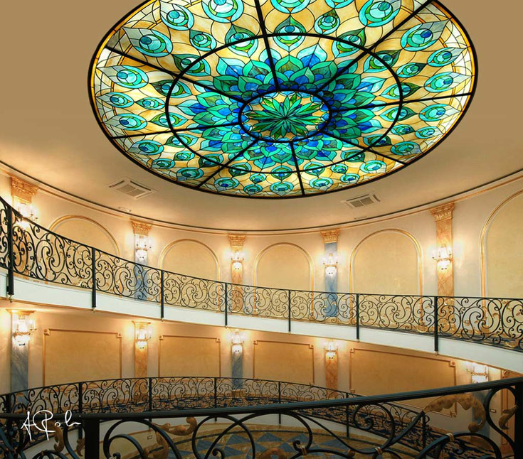 Arte Poli - Mouth blown glass ceiling