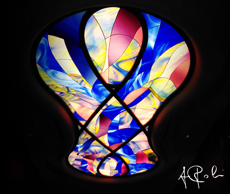 Arte Poli - backlit mouth blown glass ceilings