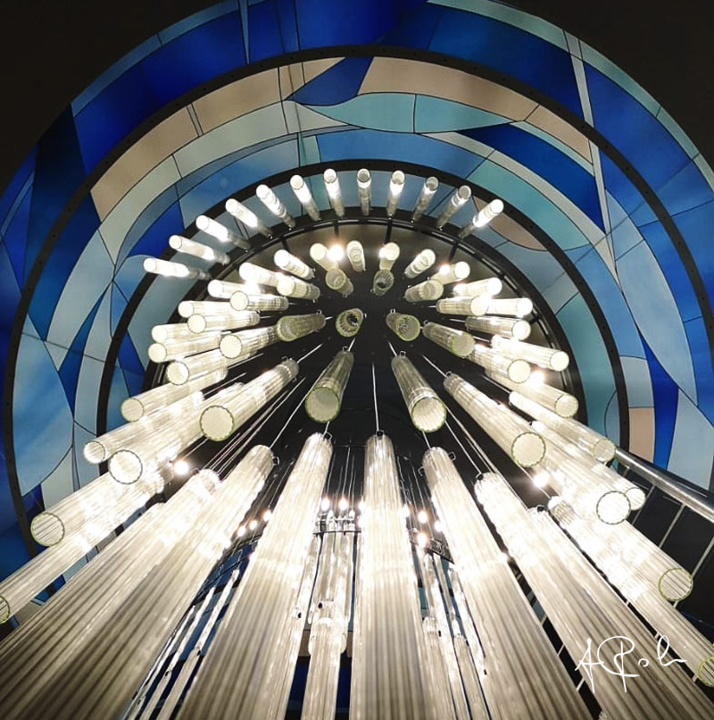 Arte Poli - Vetrata artistica in vetro soffiato