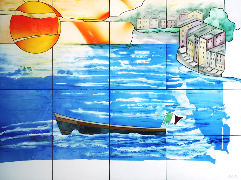 Vetrate artistiche su Costa Magica