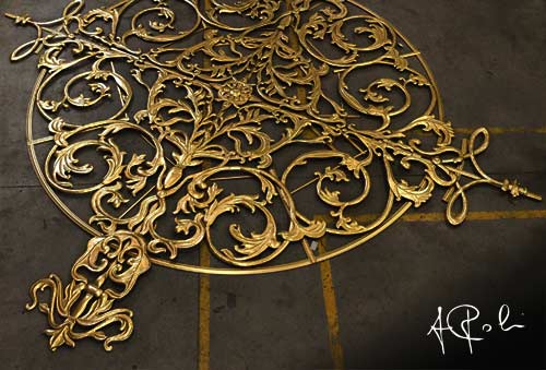 Wrought iron decorative elements