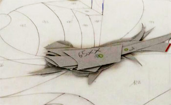 Moduli per tagliare i singoli pezzi di vetro
