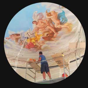 Installation and final retouching